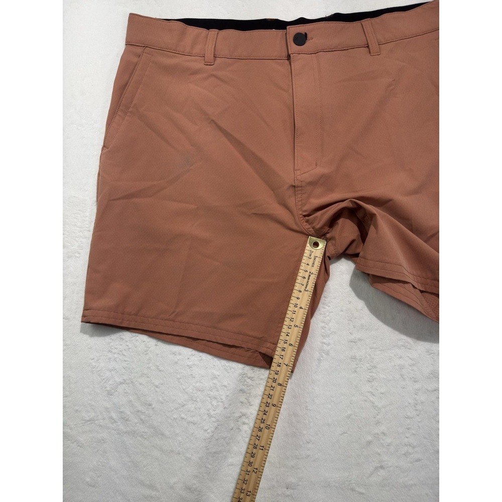Hurley Shorts Mens 38 Brown 8 Inch Inseam Chino Flat Front Stretch Casual Golf - Picture 4 of 7